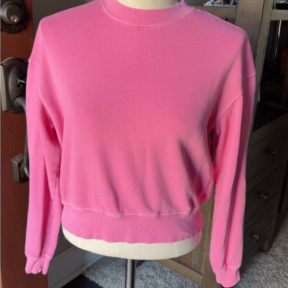 Old Navy Pink French Terry Crewneck - XS